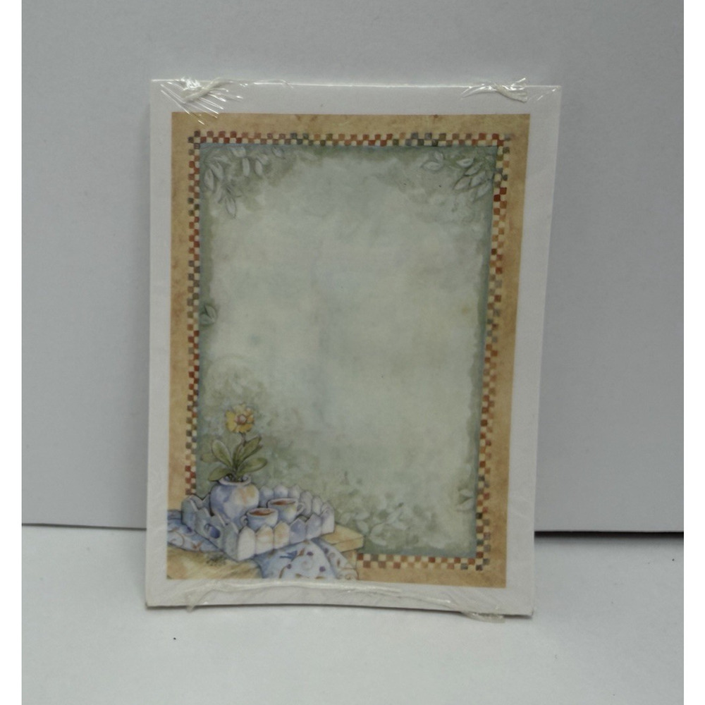 Vintage Lang Press Notes "Garden Tea" by Shelly Reeves Smith Post-it 4"x3"